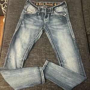 Rock Revival Blue Ankle & Cropped Jeans